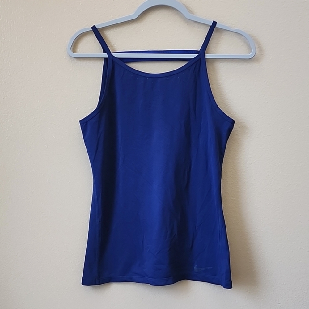 Nike Dri-Fit Workout Tank Blue Top Small